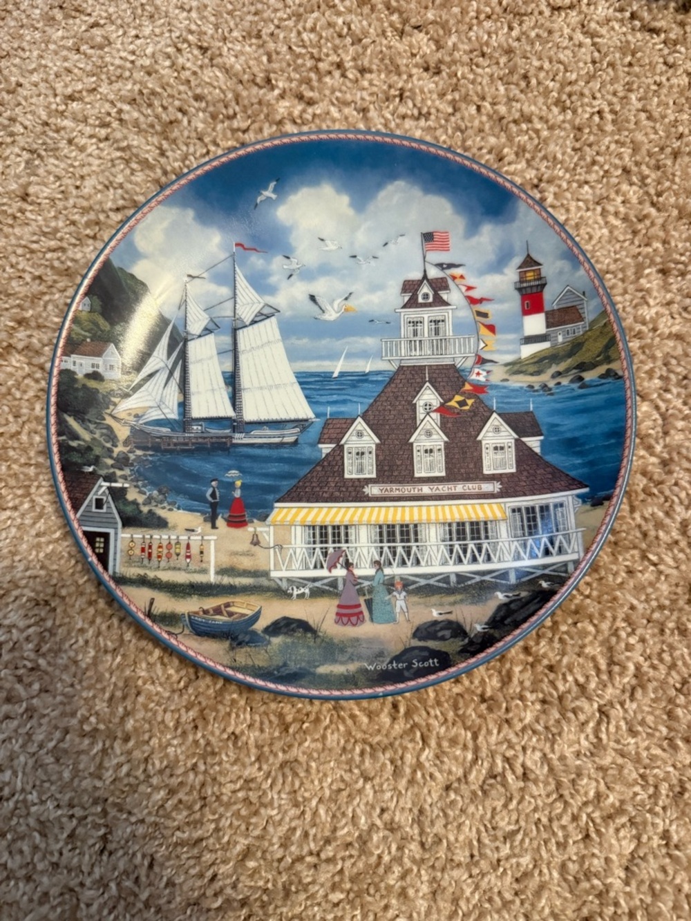 Vintage Bradford Exchange | Ship’s Ahoy! Jane Wooster Scott Decorative Plate